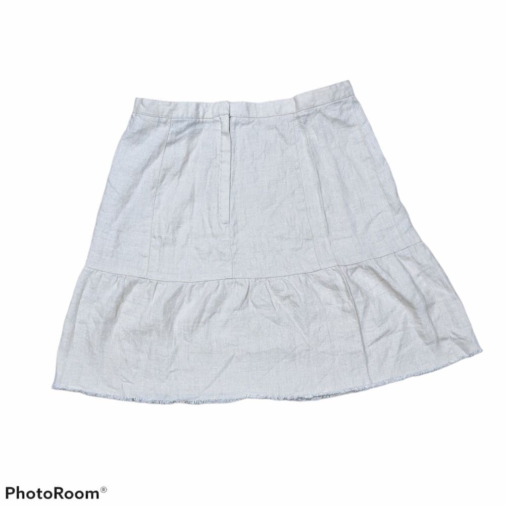 Moda international linen skirt size 4 flirty flowy romantic minimalist lagonlook